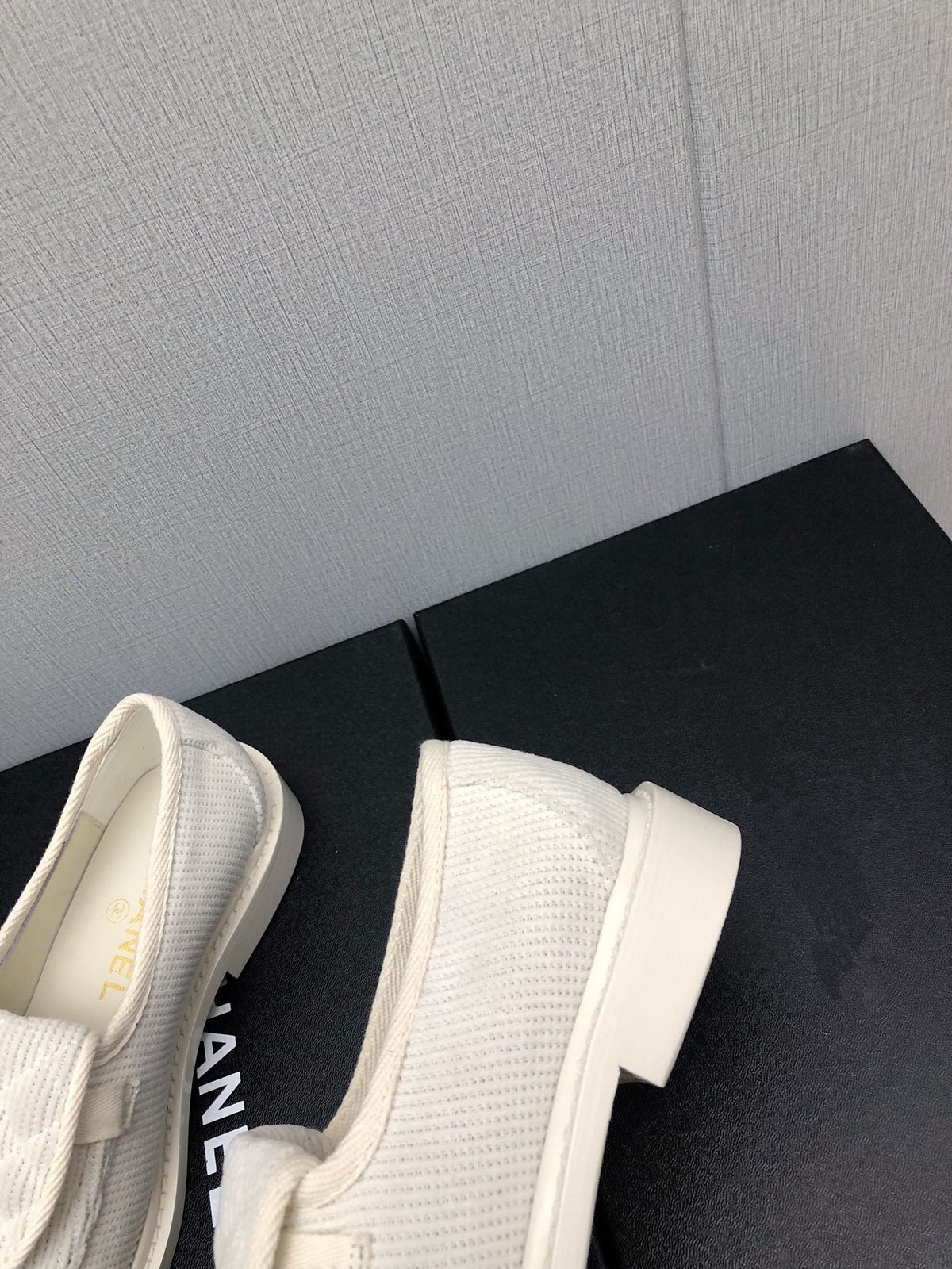 Chanel Moccasins White Denim 40mm