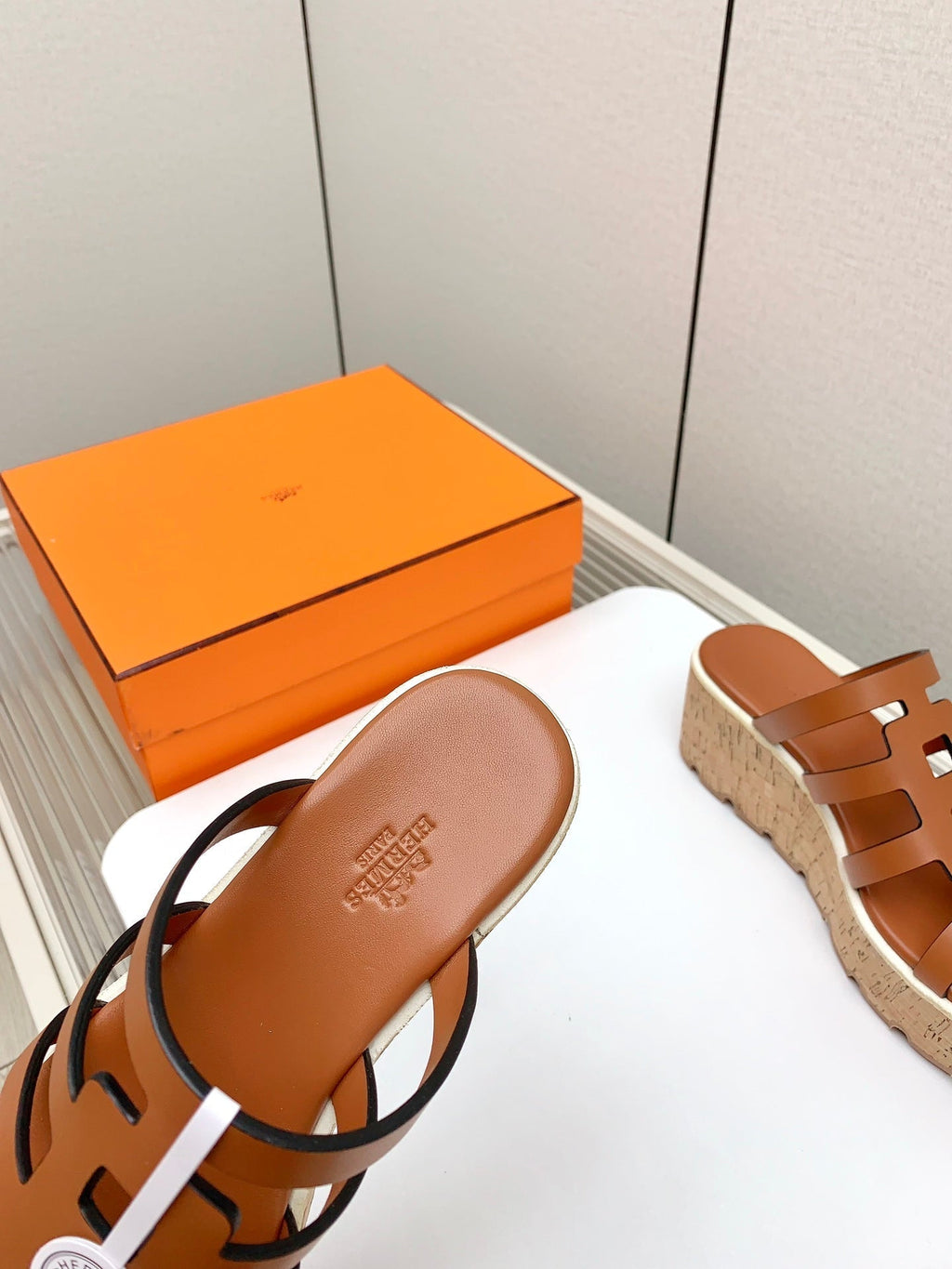 Hermes Isabella 30 Sandal in Bronze Brown Calfskin
