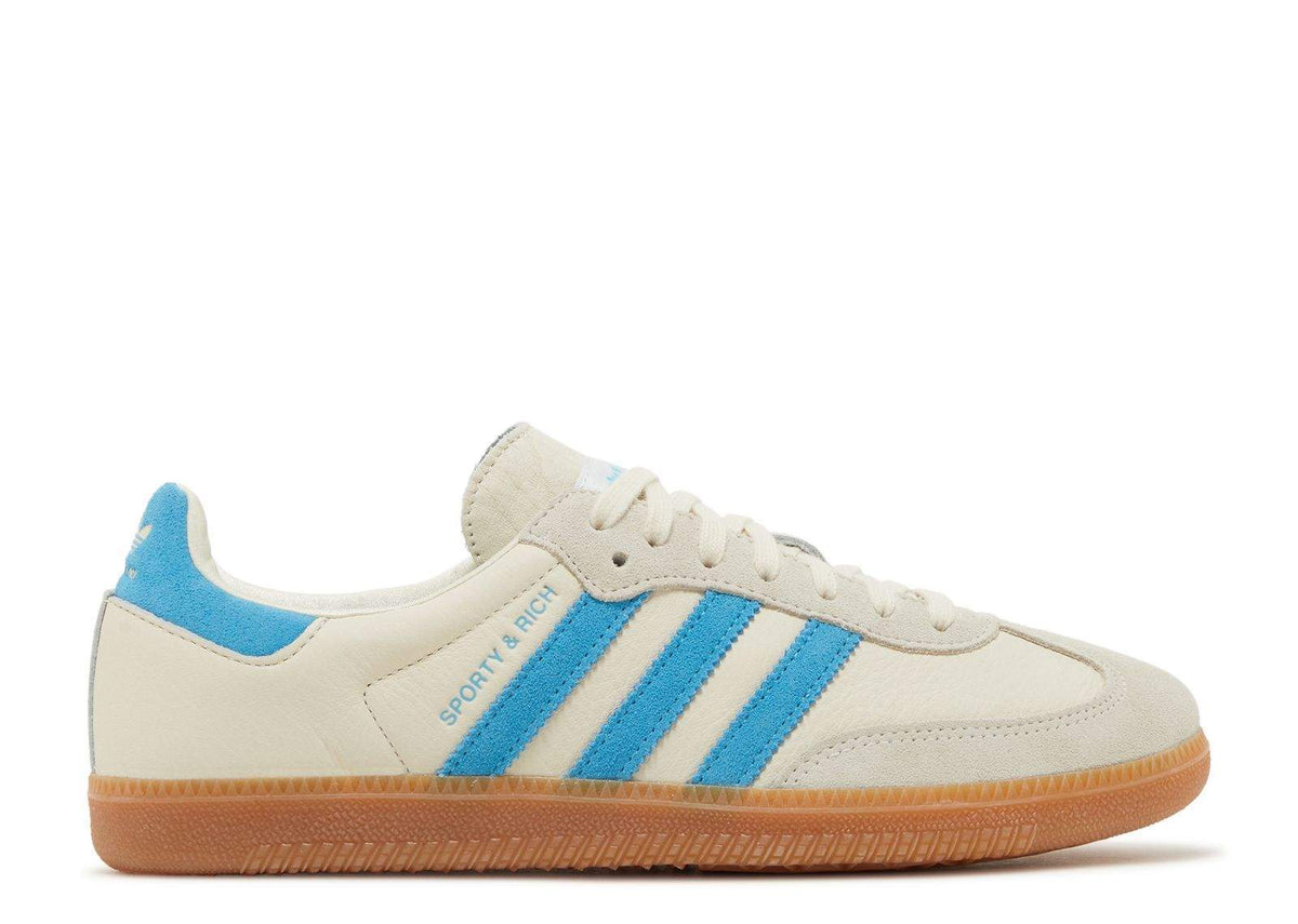 Sporty Rich X Samba OG Cream Blue Sneakers