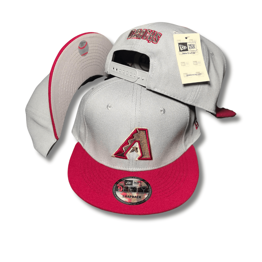 Men's New Era White/Red Arizona Diamondbacks Optic 59FIFTY Cap
