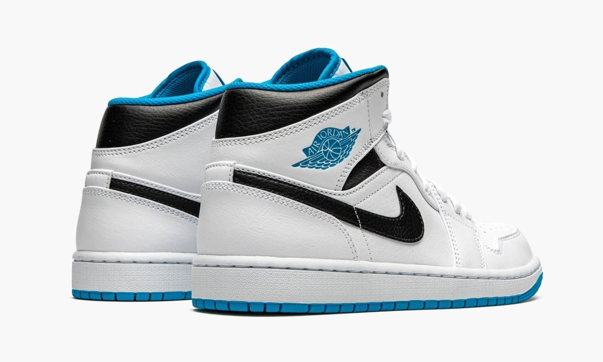 Air Jordan 1 Mid "White / Laser Blue" Sneakers