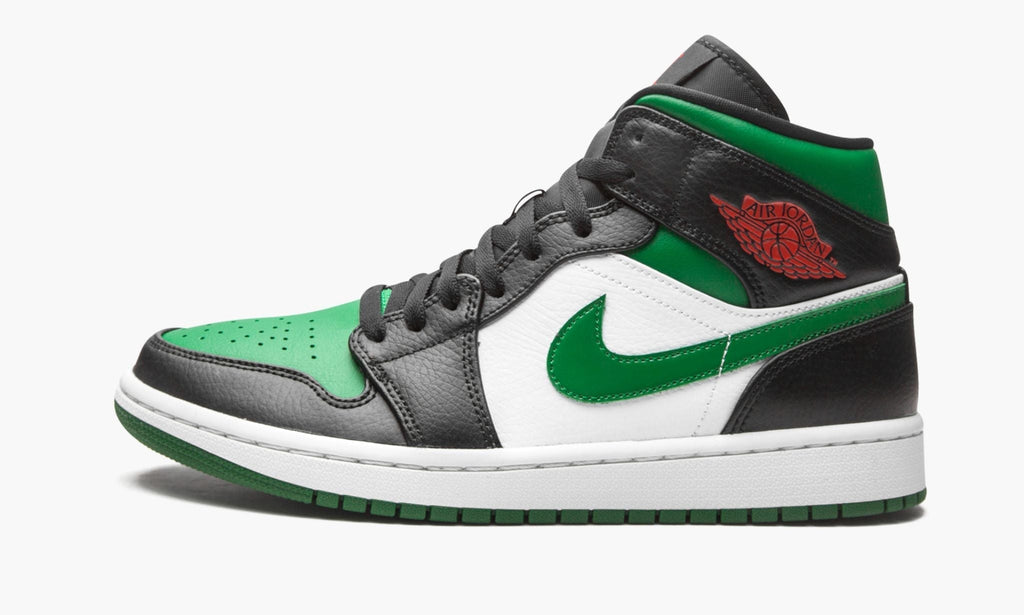Air Jordan 1 Mid Green Toe Sneakers