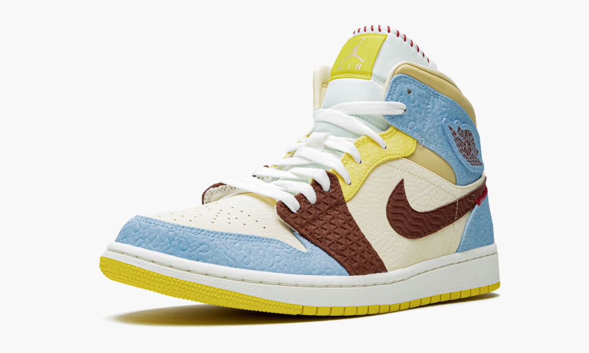 Air Jordan 1 Mid SE "Maison Chateau Rouge Fearless" Sneakers