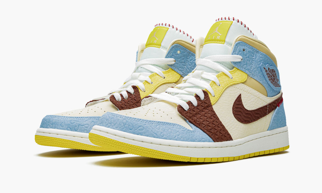Air Jordan 1 Mid SE "Maison Chateau Rouge Fearless" Sneakers