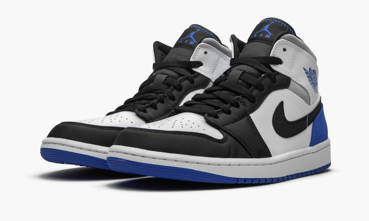 Air Jordan 1 Mid SE Game Royal Black Toe Sneakers