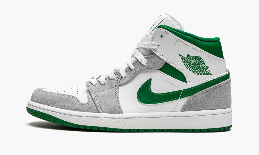 Air Jordan 1 MID SE Grey / Pine Green / White Sneakers