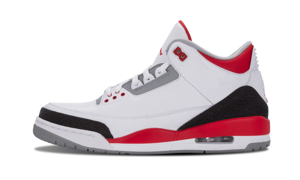 Air Jordan 3 Retro "Fire Red" Sneakers