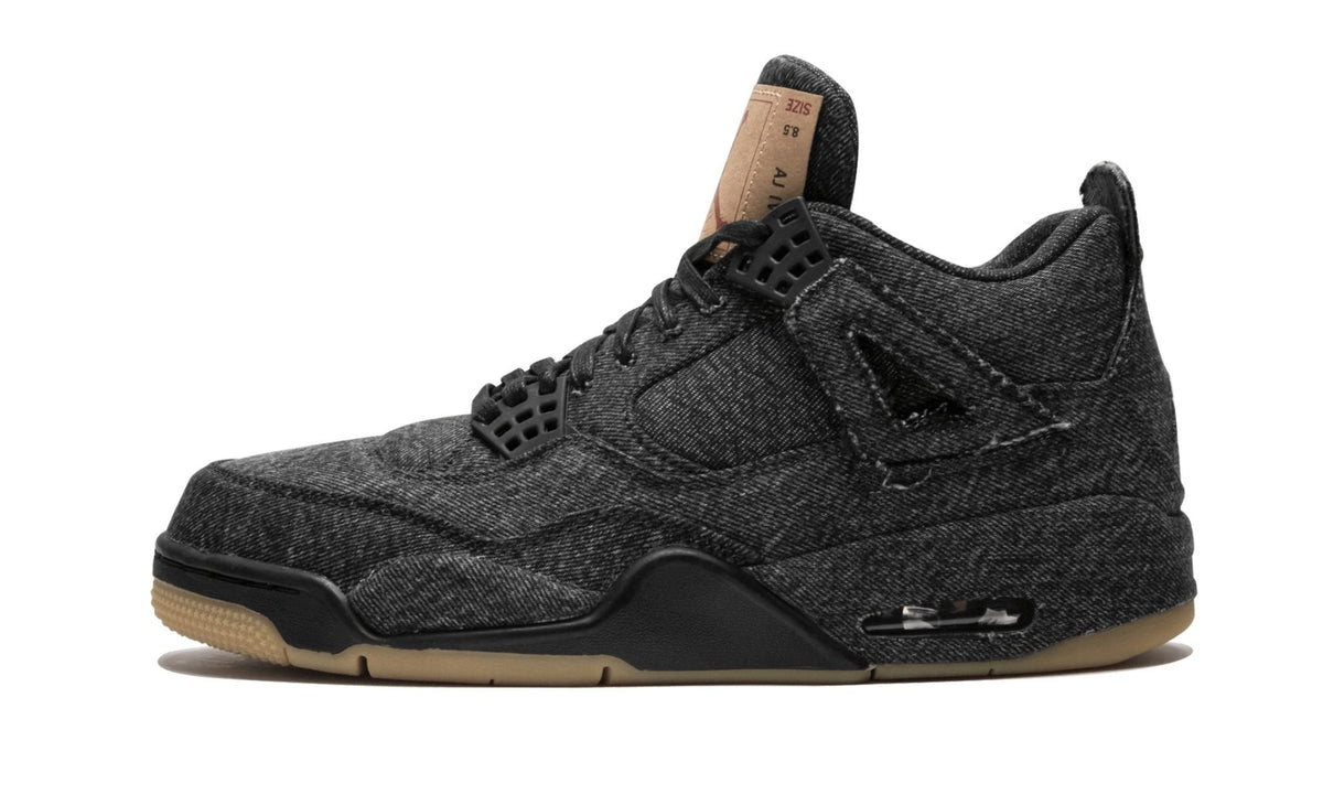 Air Jordan 4 Retro Levis NRG "Black Levis" Sneakers