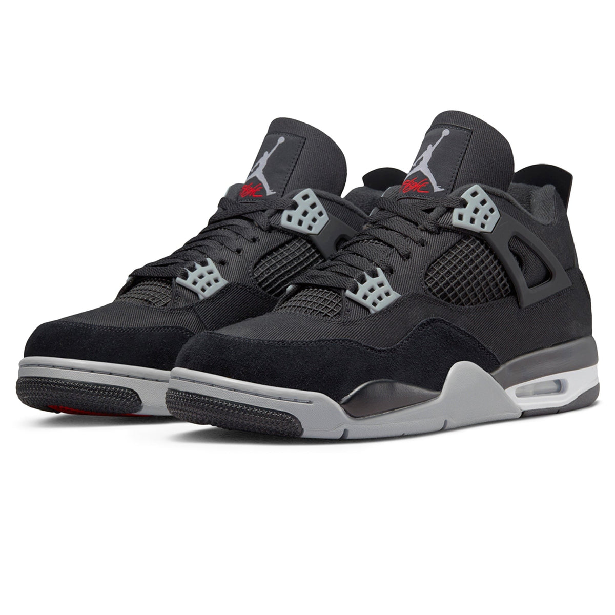 Air Jordan 4 Retro SE Black Canvas Sneakers