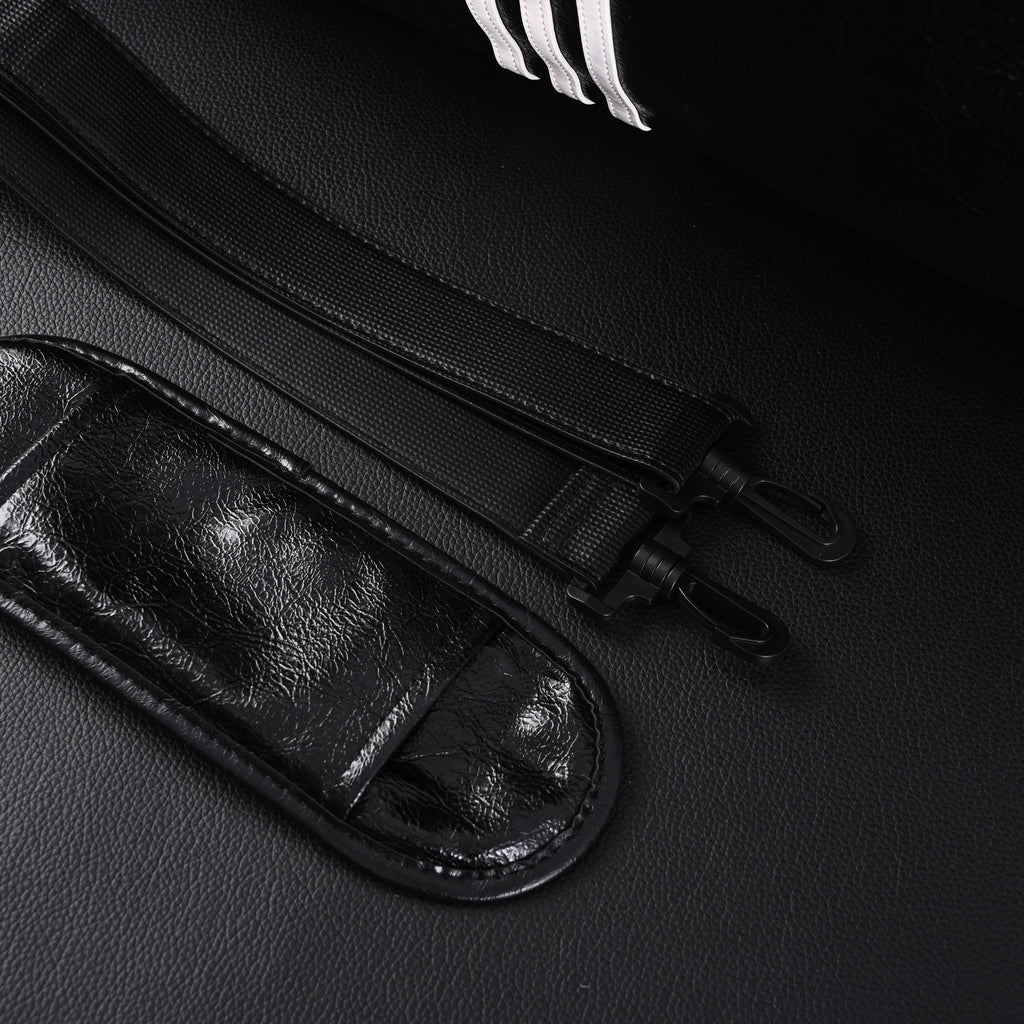 Balenciaga x adidas Large Duffel Travel Bag - Black & Green with Trefoil Logo and Triple Stripes