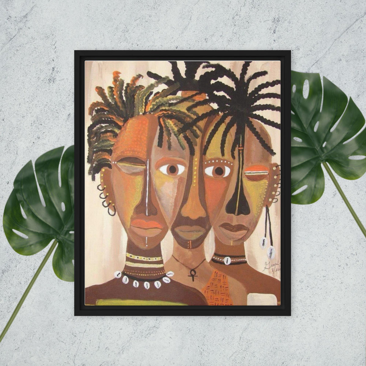 African Venn DiaSpora Wall Art, 16x20, Framed Cultural Art, Vibrant African Decor, Art Lover, Detroit Black Artist - GINEFORE Collection - ERODA Lifestyles