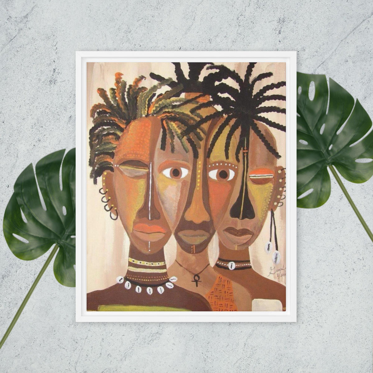 African Venn DiaSpora Wall Art, 16x20, Framed Cultural Art, Vibrant African Decor, Art Lover, Detroit Black Artist - GINEFORE Collection - ERODA Lifestyles