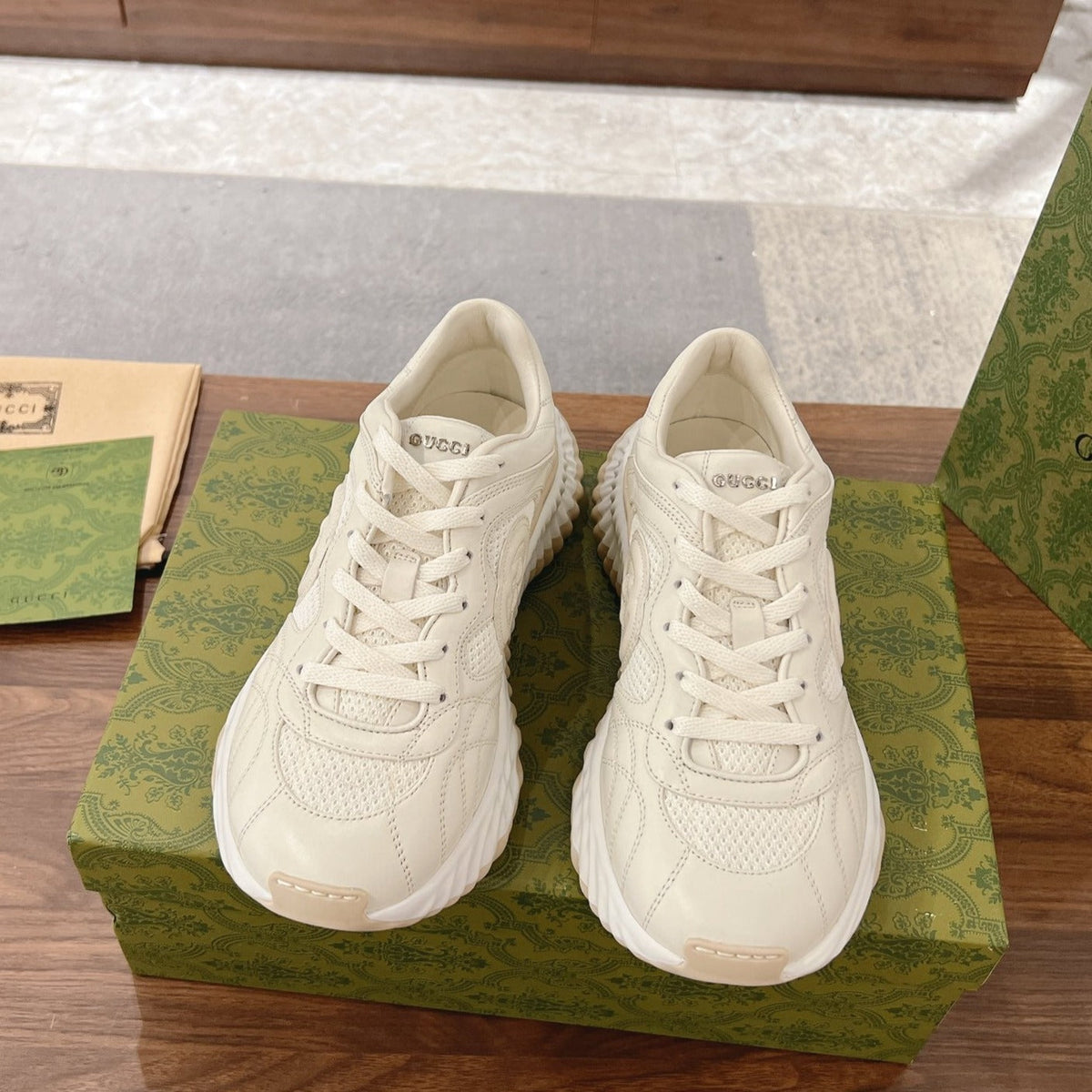 Gucci Ripple Sneaker Cream