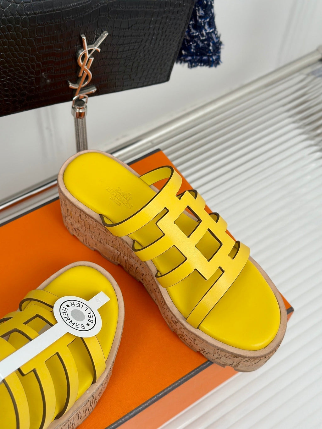 Hermes Isabella Sandal Lemon Calfskin