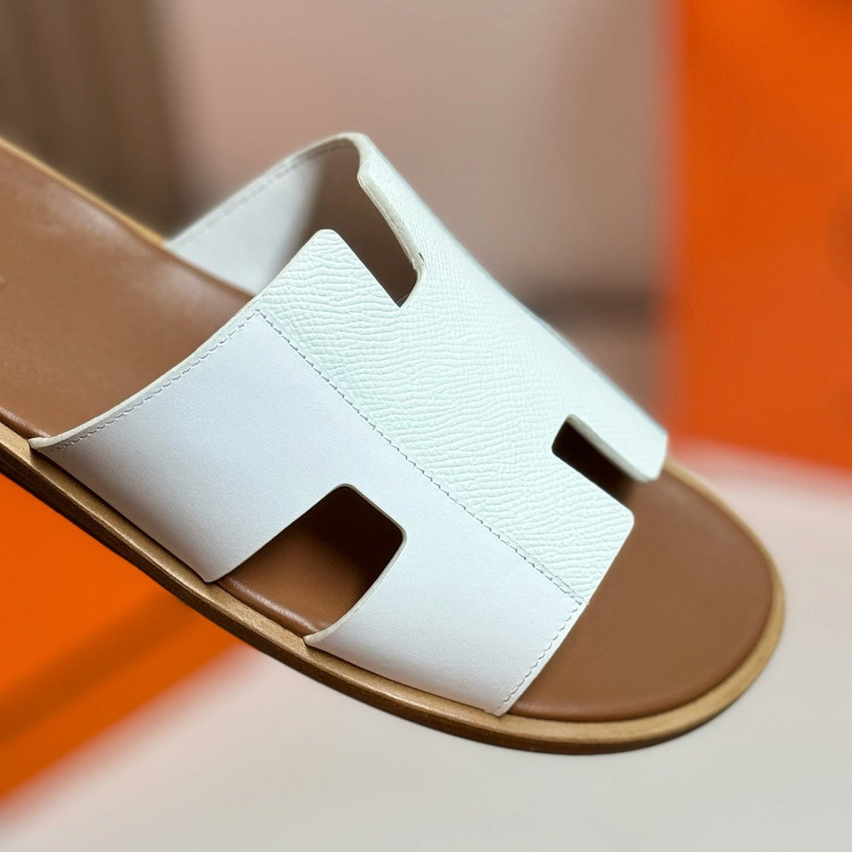 Hermes Izmir Sandal White