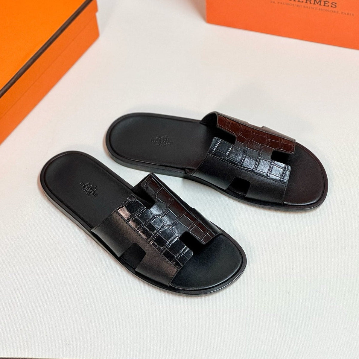 Hermes Izmir Sandal Black