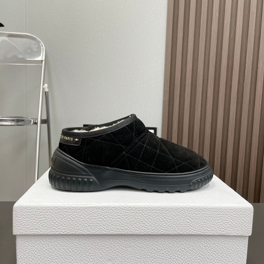 Dior Frost Shoes in Black Cannage Suede