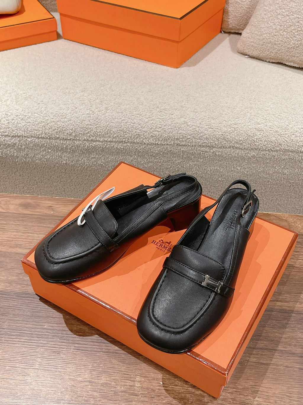 Hermes Infinie 50 Pump Black Lambskin