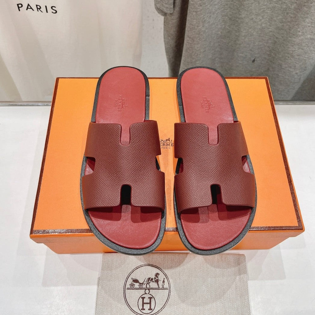 Hermes Izmir Sandal Ruby Lambskin
