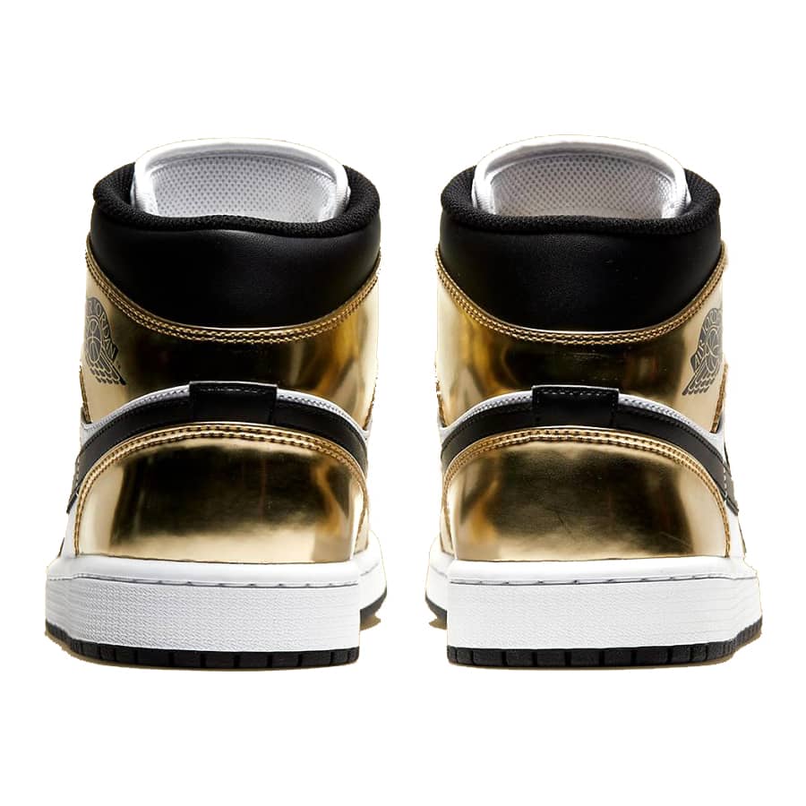 Jordan 1 Mid Metallic Gold Sneakers