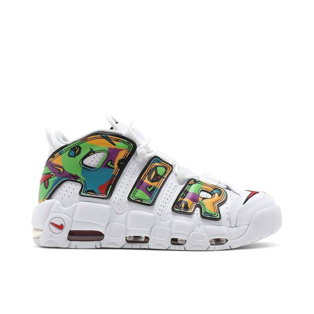 Nike Air More Uptempo Peace Love Swoosh Sneakers