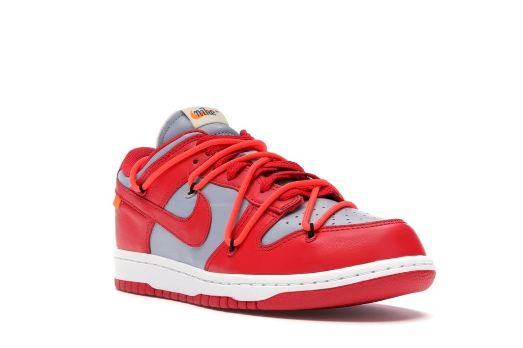 Nike Dunk Low Off-White University Red Sneakers
