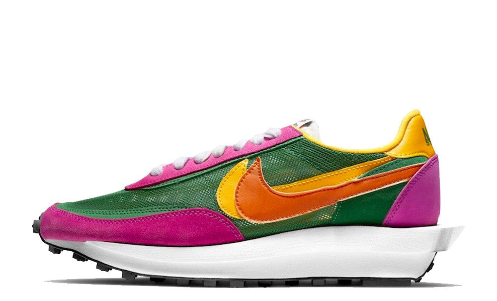 Nike LDWaffle x Sacai Green Pink Sneakers