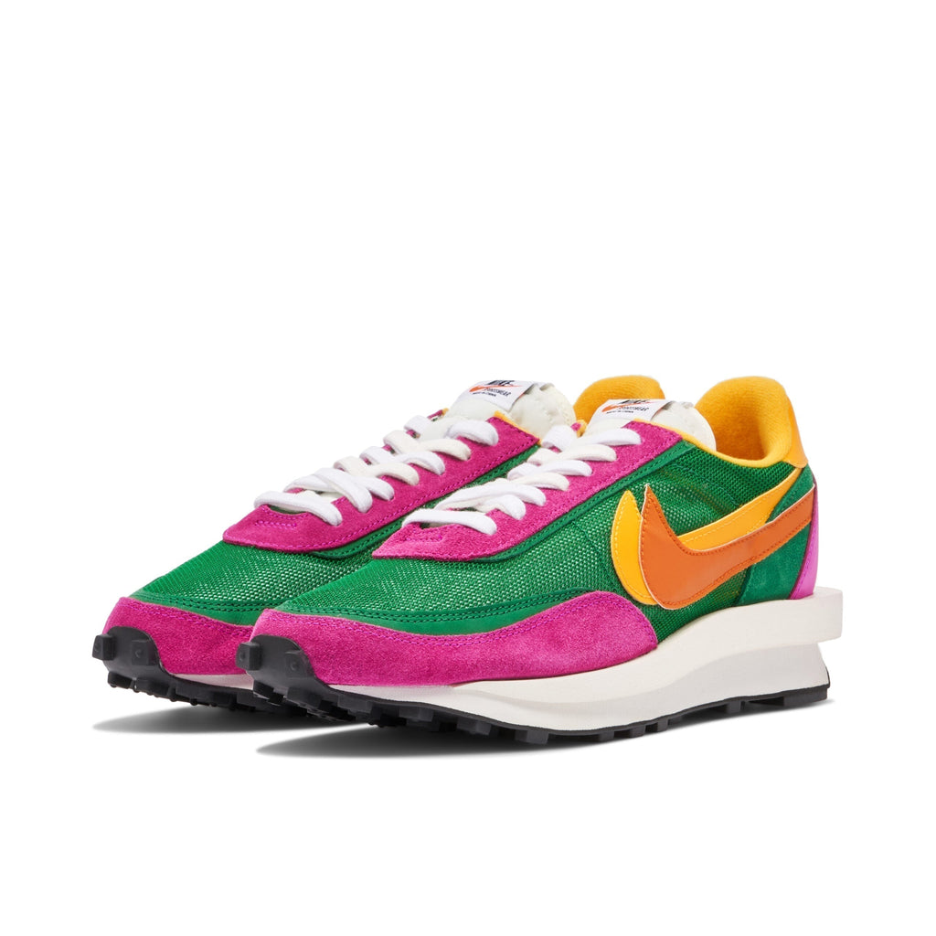 Nike LDWaffle x Sacai Green Pink Sneakers