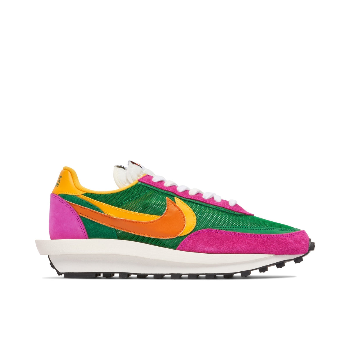 Nike LDWaffle x Sacai Green Pink Sneakers