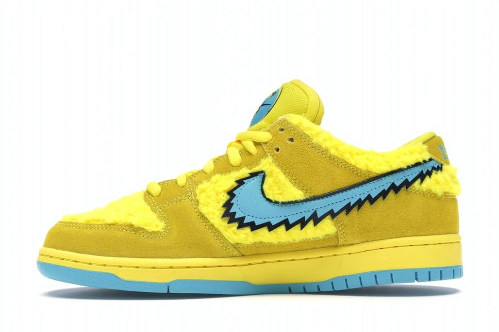 Nike SB Dunk Low Grateful Dead Bears Opti Yellow Sneakers