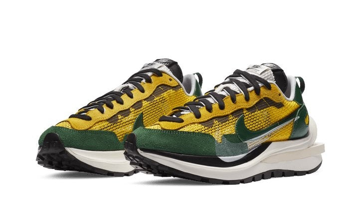 Sacai x Nike VaporWaffle Tour Yellow Stadium Green Sneakers