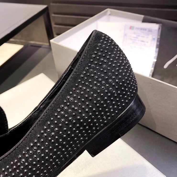 Giuseppe Zanotti Black Studded Loafers — detail