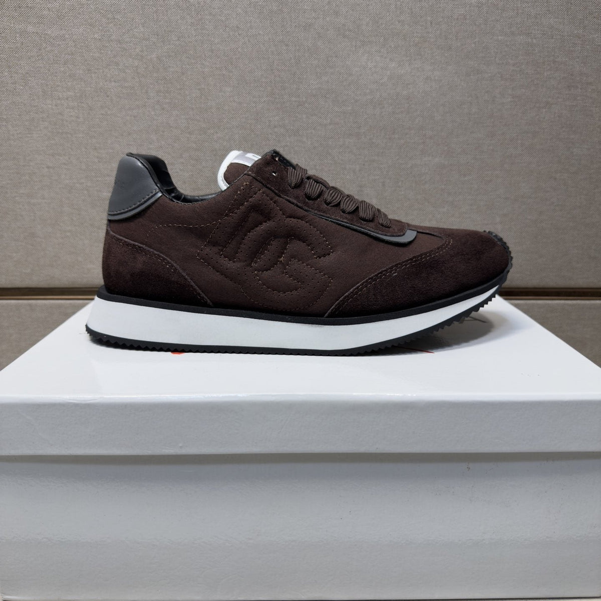 Dolce & Gabbana Dark Brown Low-Top Sneakers — hero