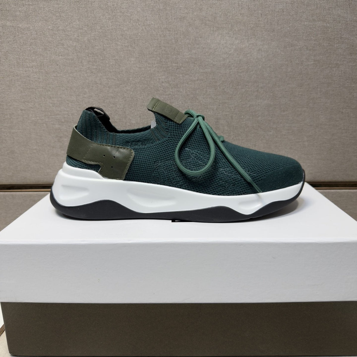 Berluti Dark Green Low-Top Sneakers — side