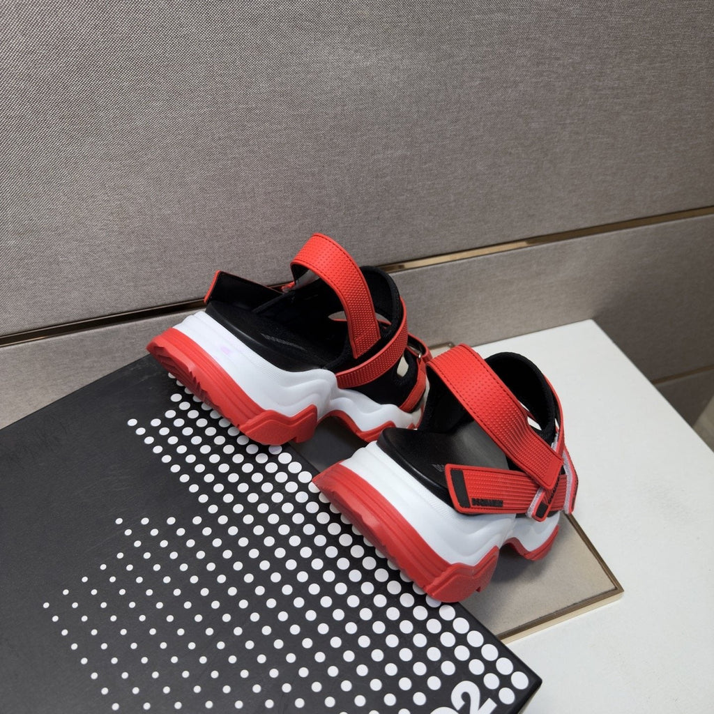 DSQUARED2 Multi-Strap Sport Sandals — back