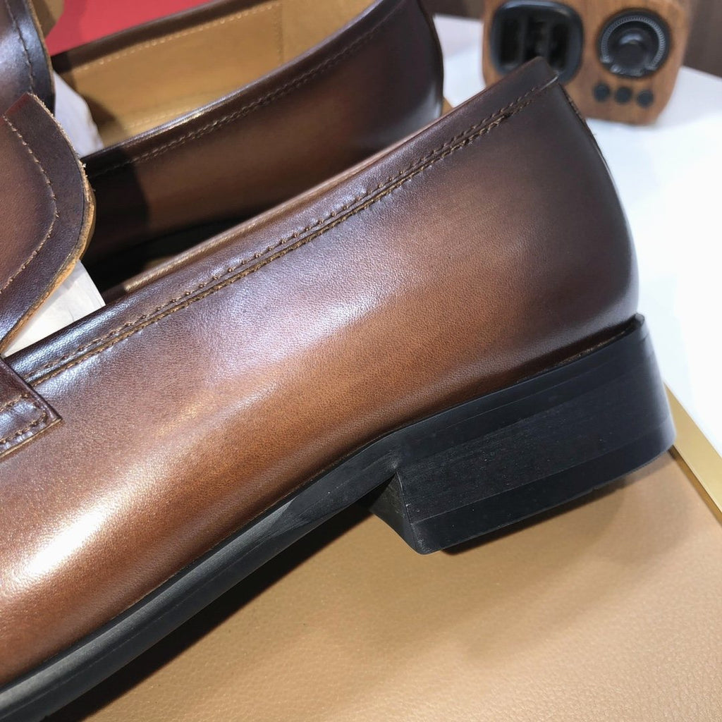 Ferragamo Buckle Slip-On Loafers — detail
