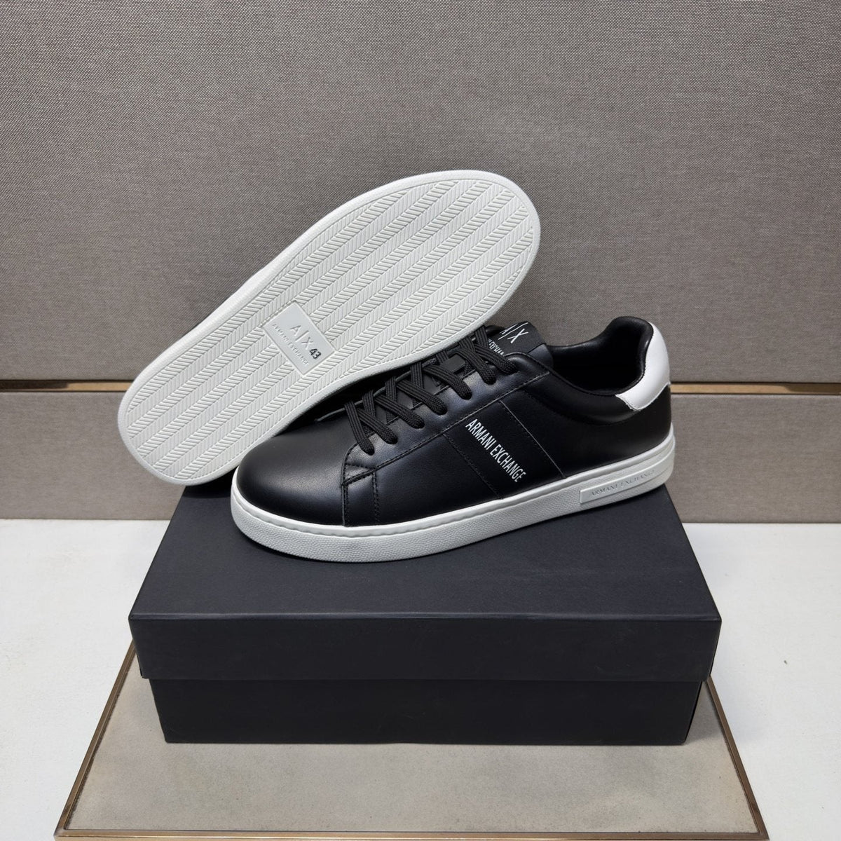 Armani Exchange Low-Top Lace-Up Sneakers — side
