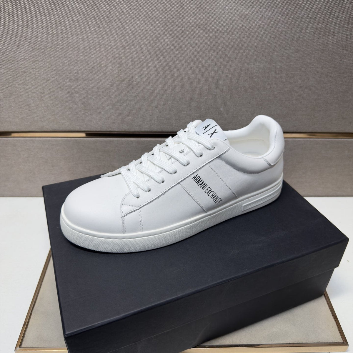 Armani Exchange Low-Top Lace-Up Sneakers — front