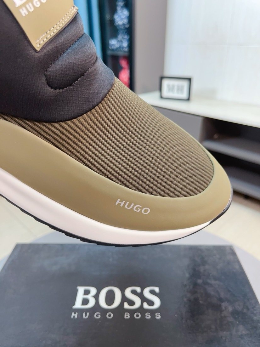 BOSS Ribbed Slip-On Sneakers — detail
