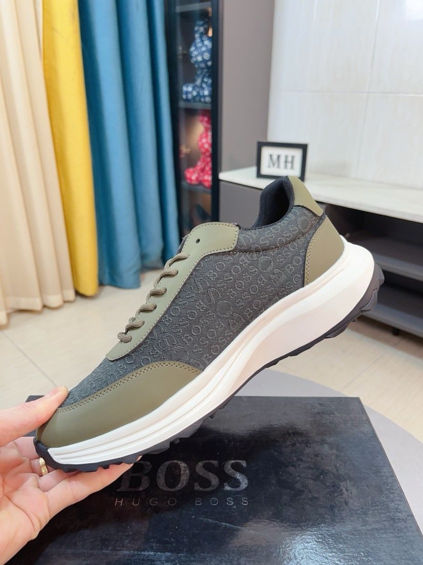 BOSS Low-Top Lace-Up Sneakers — side