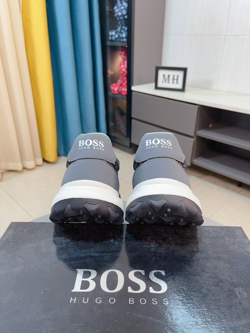 BOSS Low-Top Lace-Up Sneakers — front