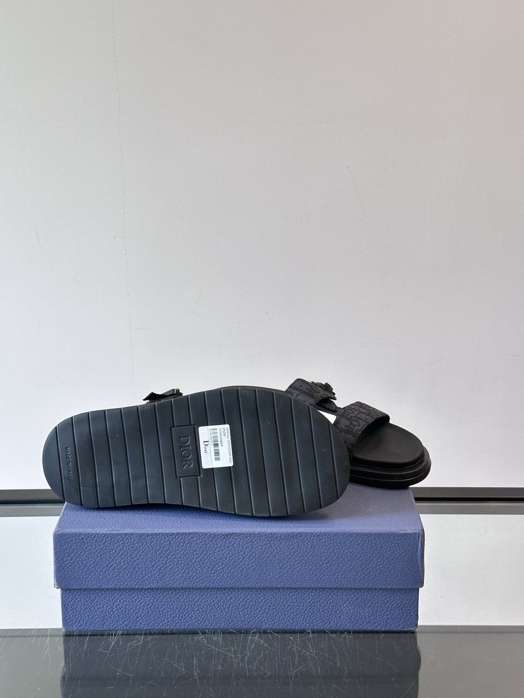 Dior Two-Strap Slide Sandals — detail